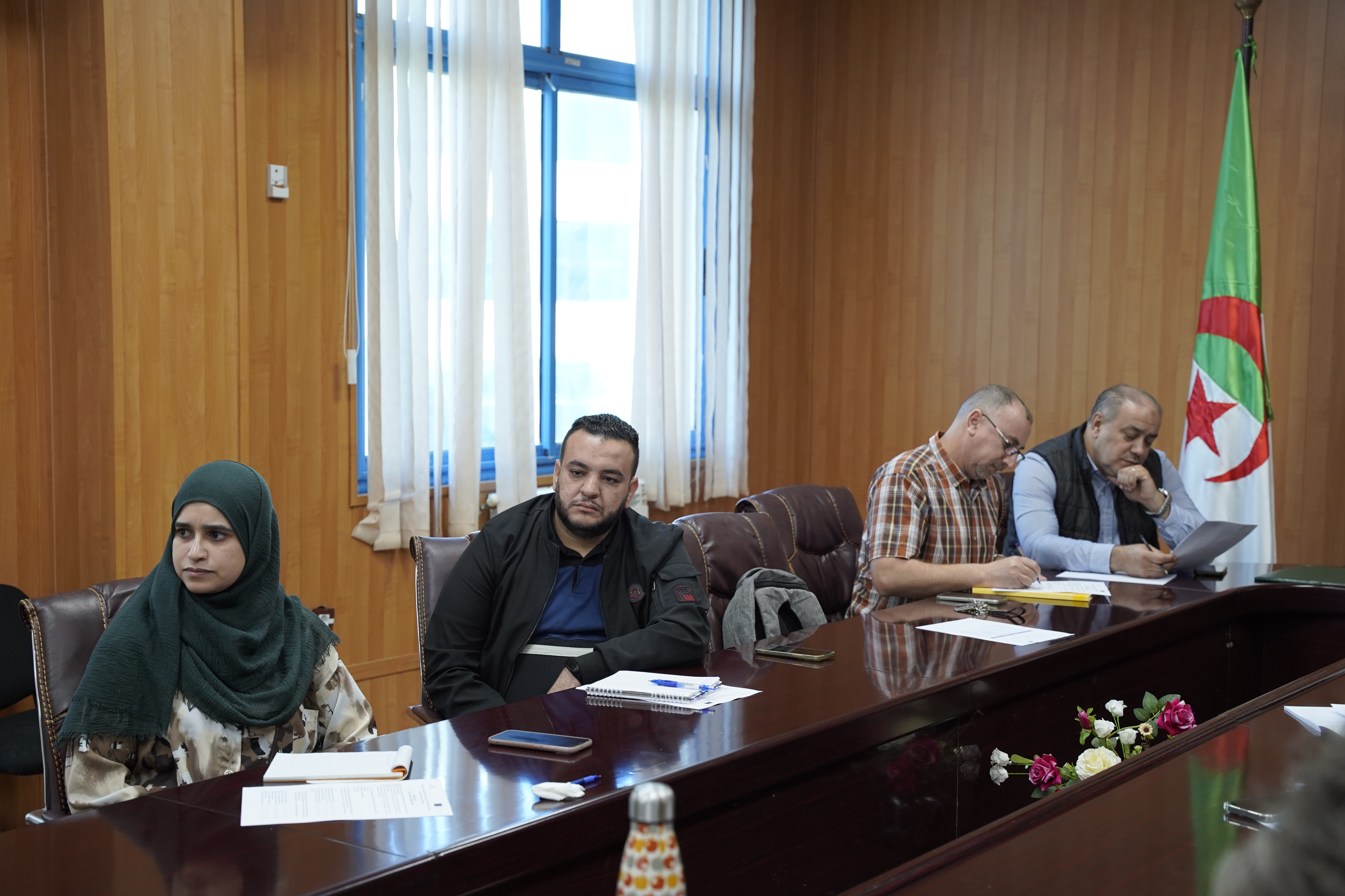 Facilitators presenting guidelines on fair recruitment and promotion