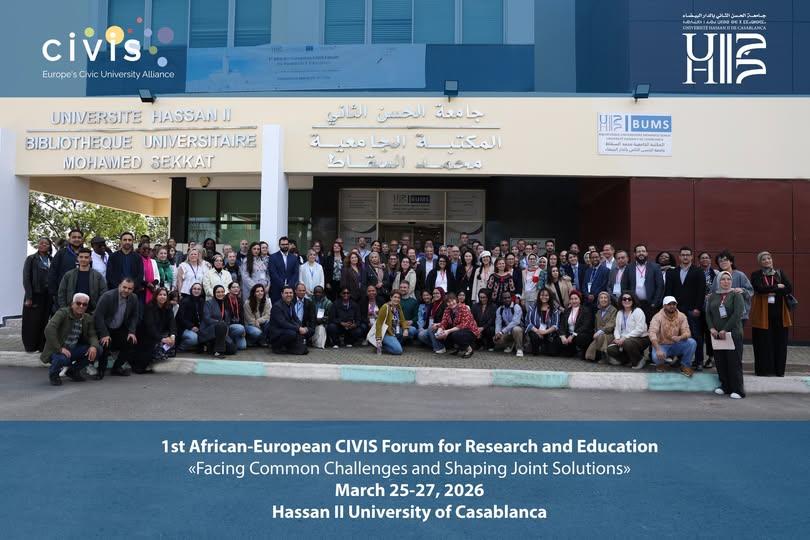 Photo de groupe du Forum Euro-Africain CIVIS – Casablanca, mars 2026